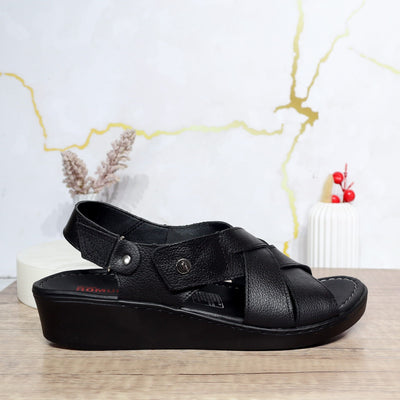 Romulo sandalia negro para mujer RO7206