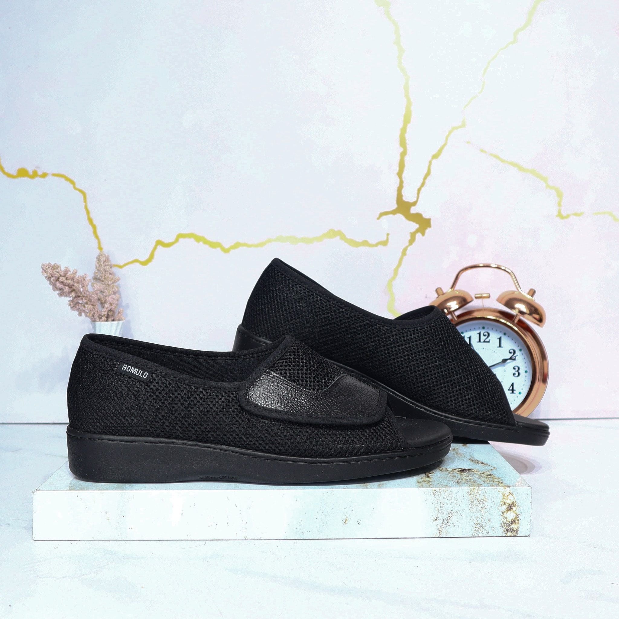 Romulo sandalia negro para mujer RO3283