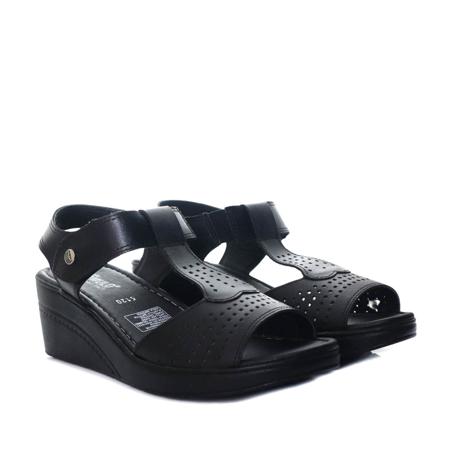 Romulo sandalia negro para mujer RO5120
