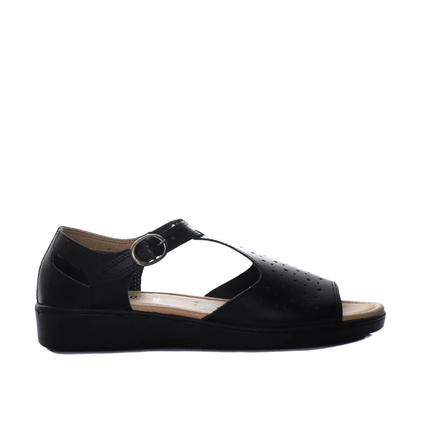 Mocasin negro para mujer RO5129
