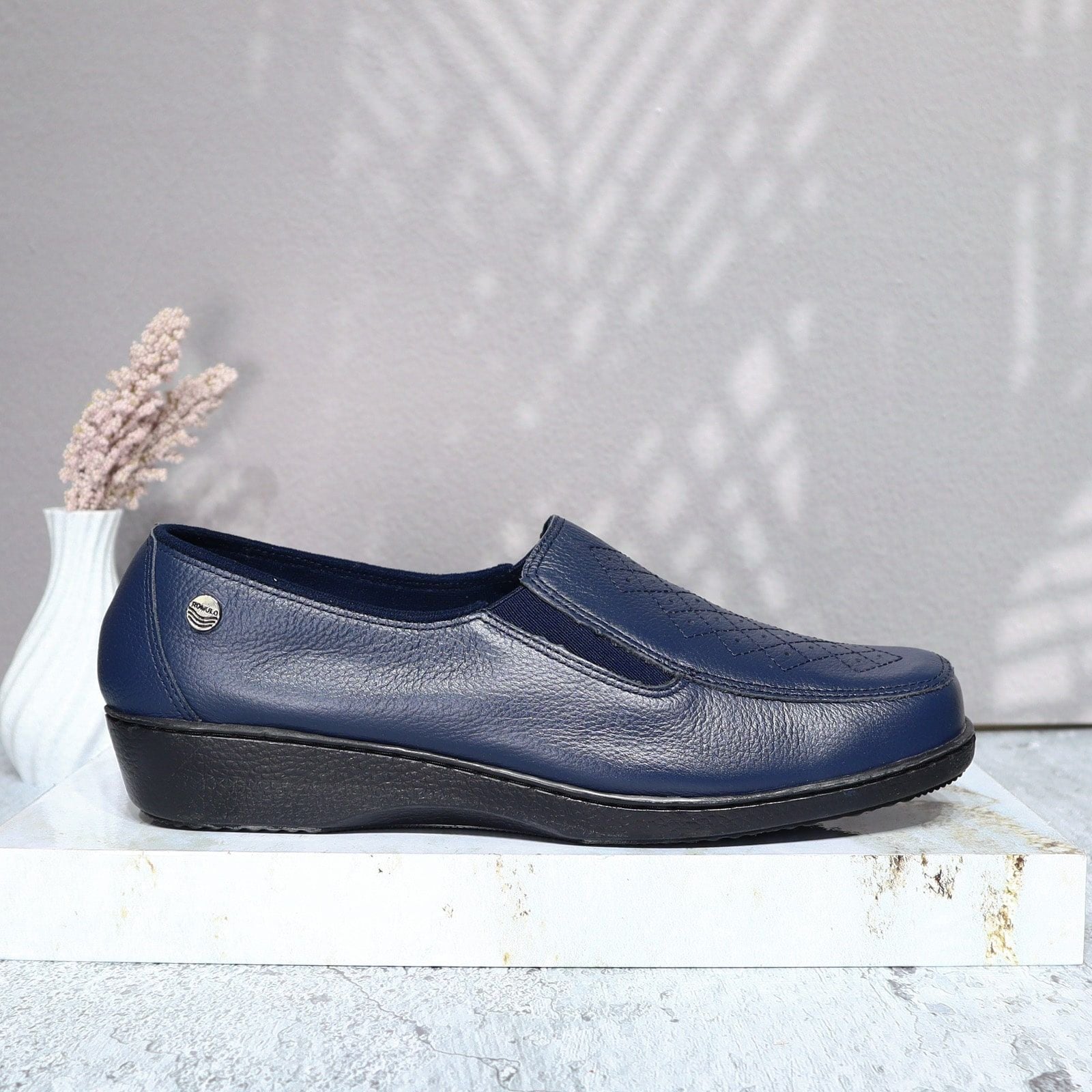 Mocasin azul para mujer 2607