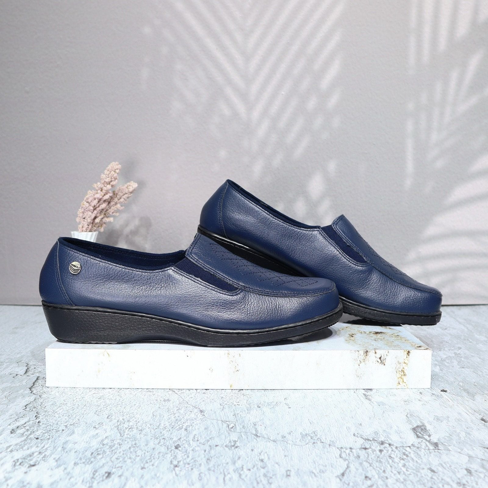Mocasin azul para mujer 2607