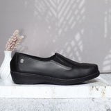 Mocasin negro para mujer 2607