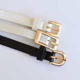 Set blanco / negro / plateado para mujer SBELT1-Z390