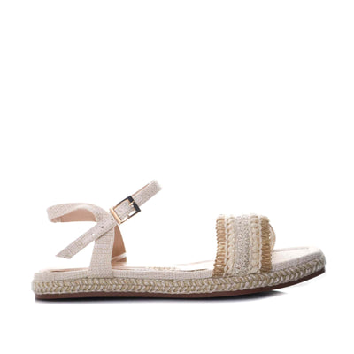 Sandalia plana talco para mujer 1766-Z101