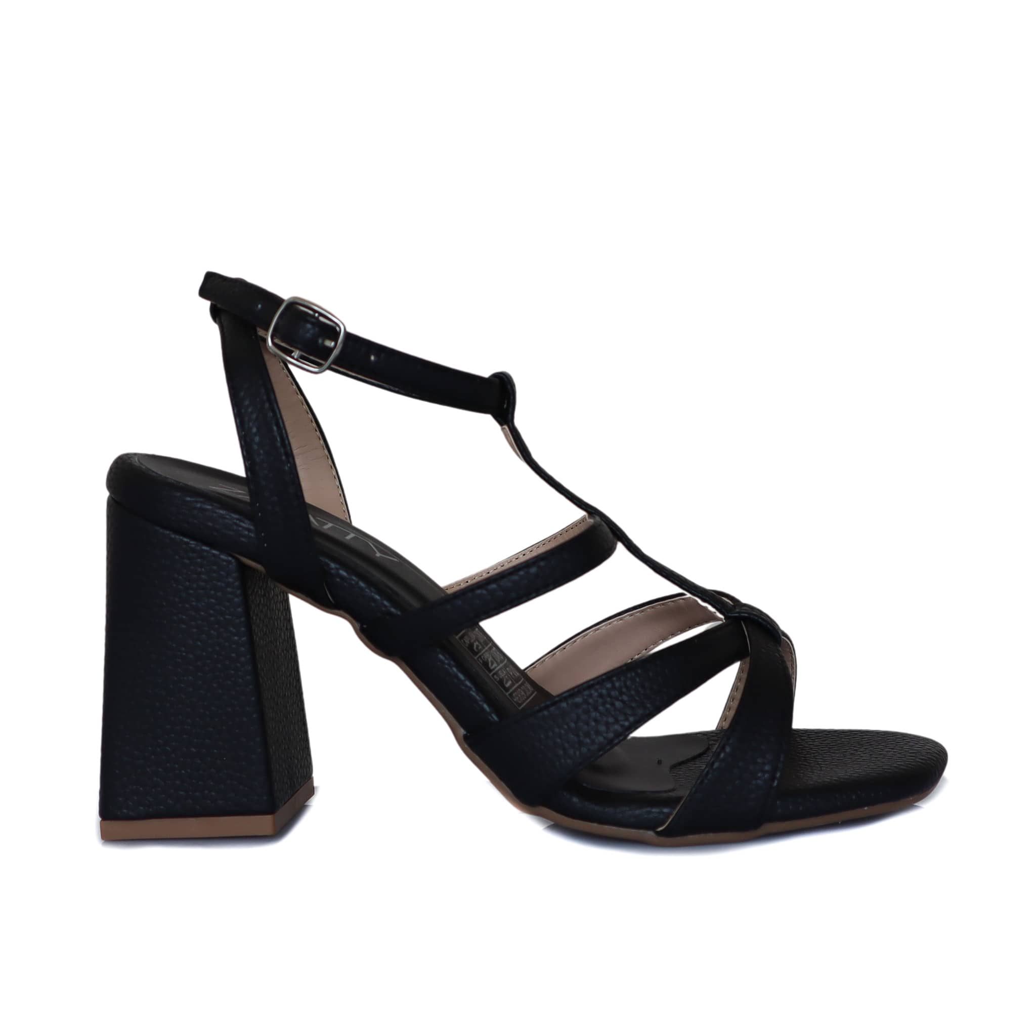 Sandalia tacon negro para mujer 209-Z191