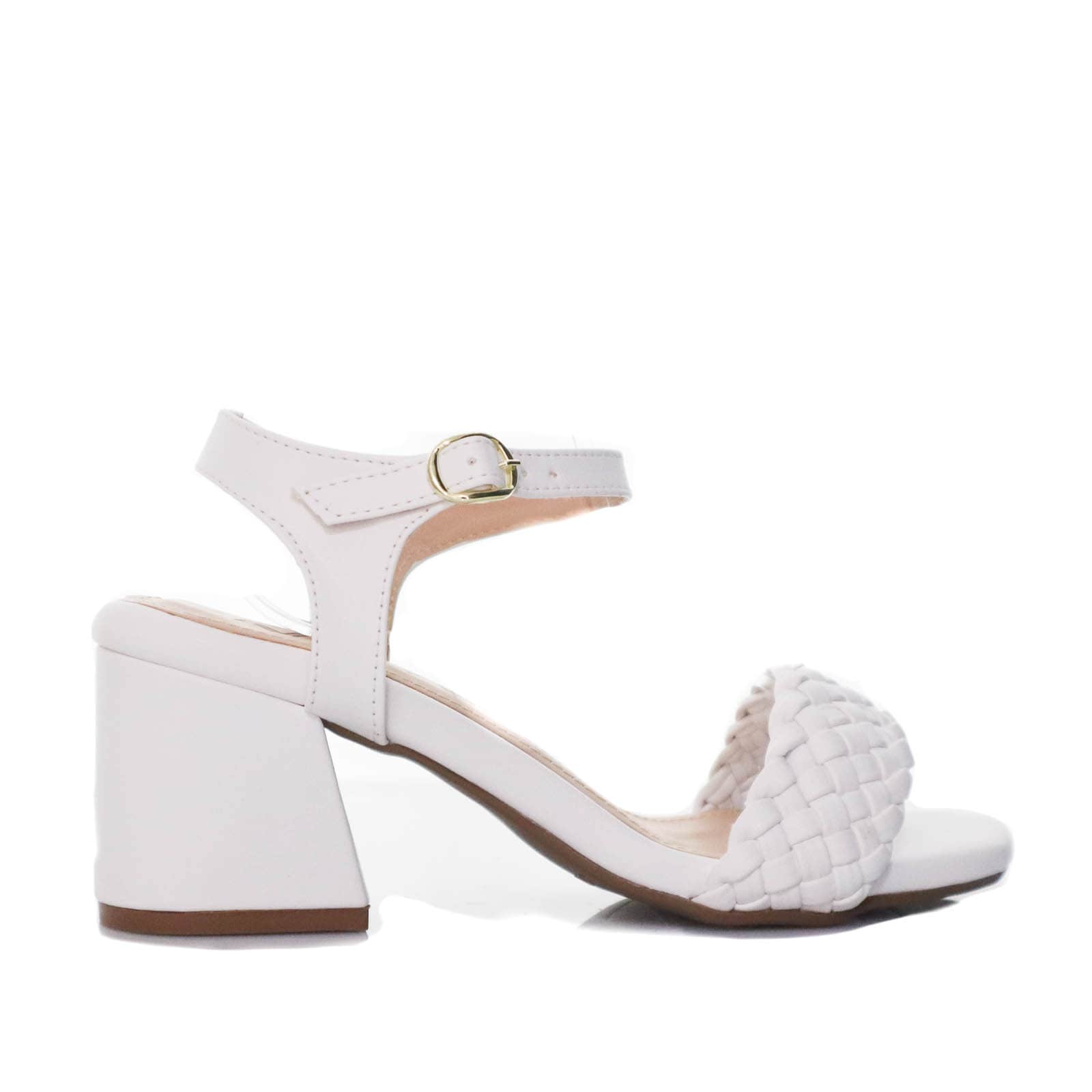Sandalia tacon blanco para mujer Q146-Z471