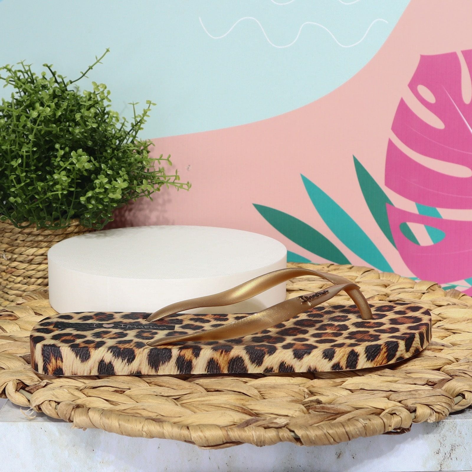Ipanema dorado x animal print para mujer VT27452