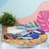 Sandalia plana azul celeste para mujer VT83883