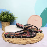 Sandalia plana negro para mujer VT25483