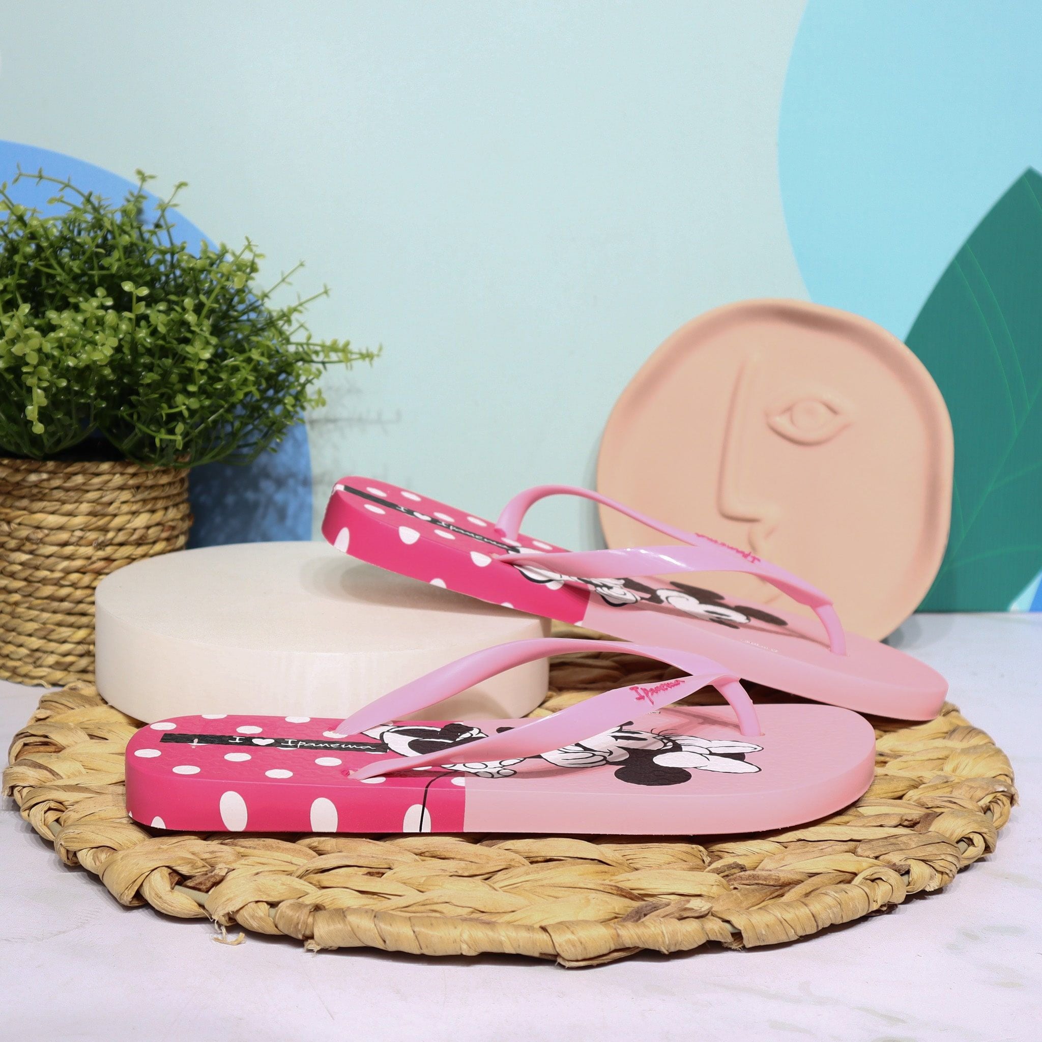 Sandalia plana rosado para mujer VT83812