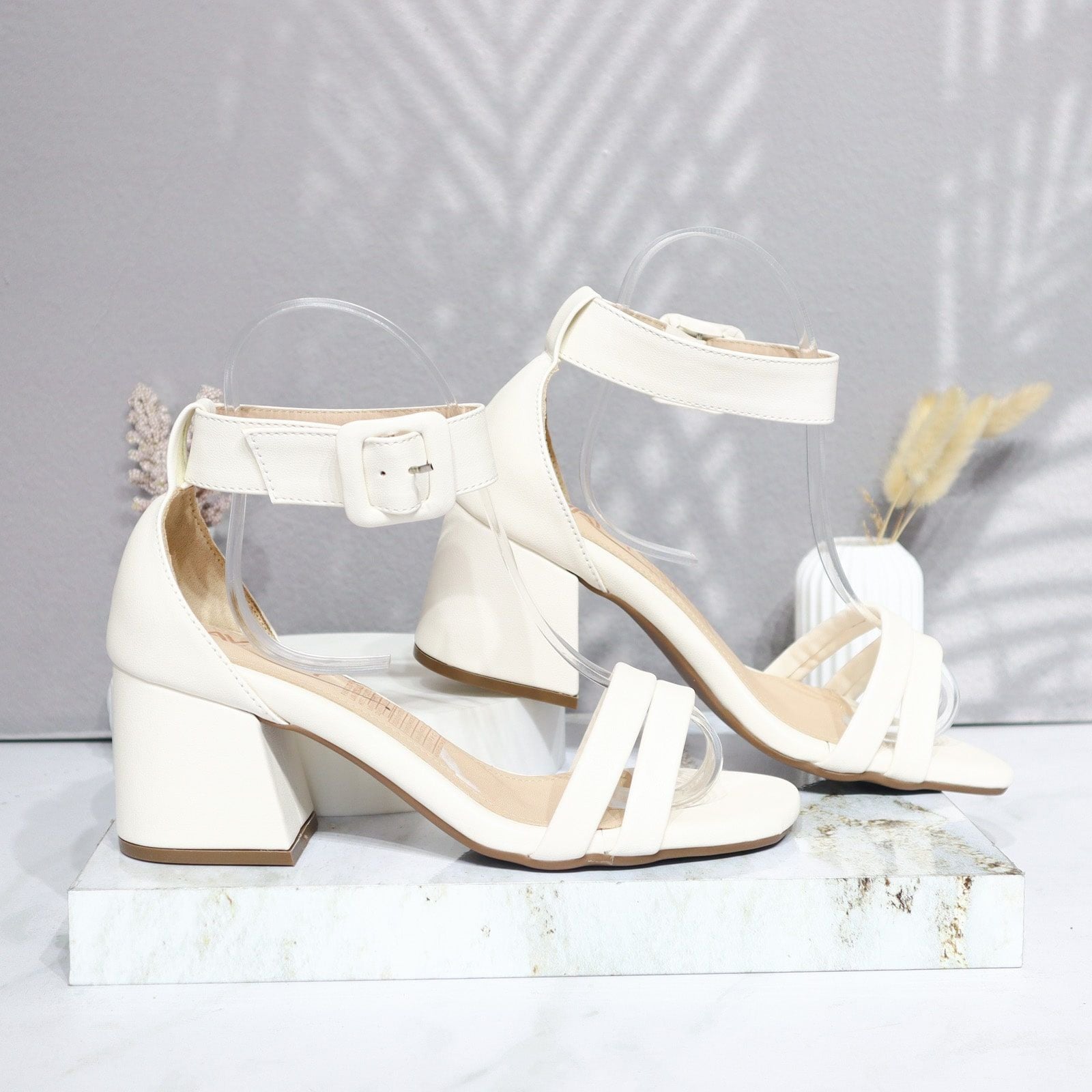 Sandalia tacon talco para mujer A68-Z686