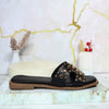 Sandalia plana negro para mujer 1002-Z148