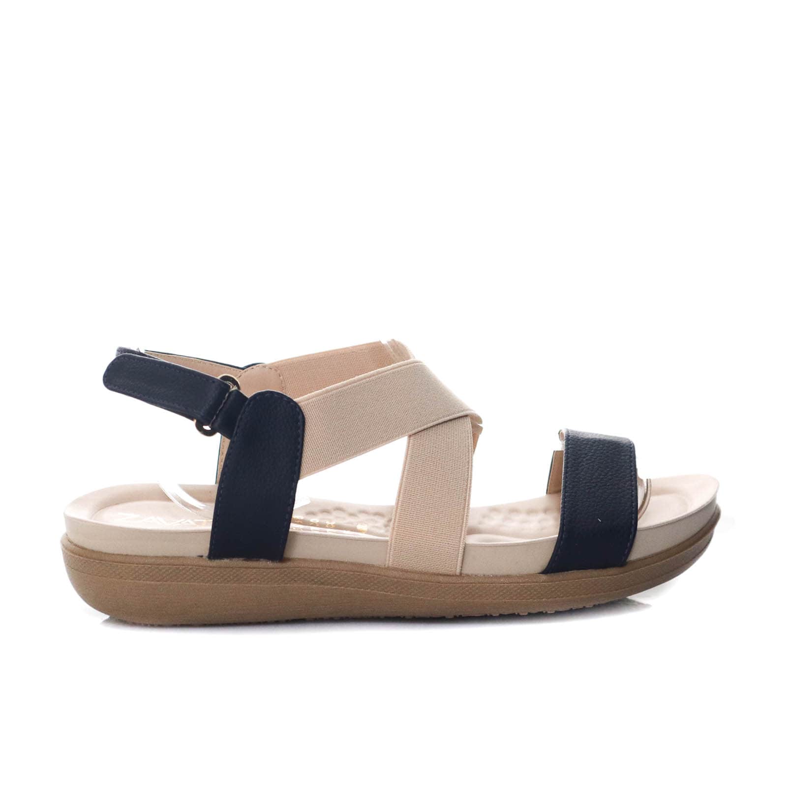 Sandalia plana azul para mujer 1019-Z83