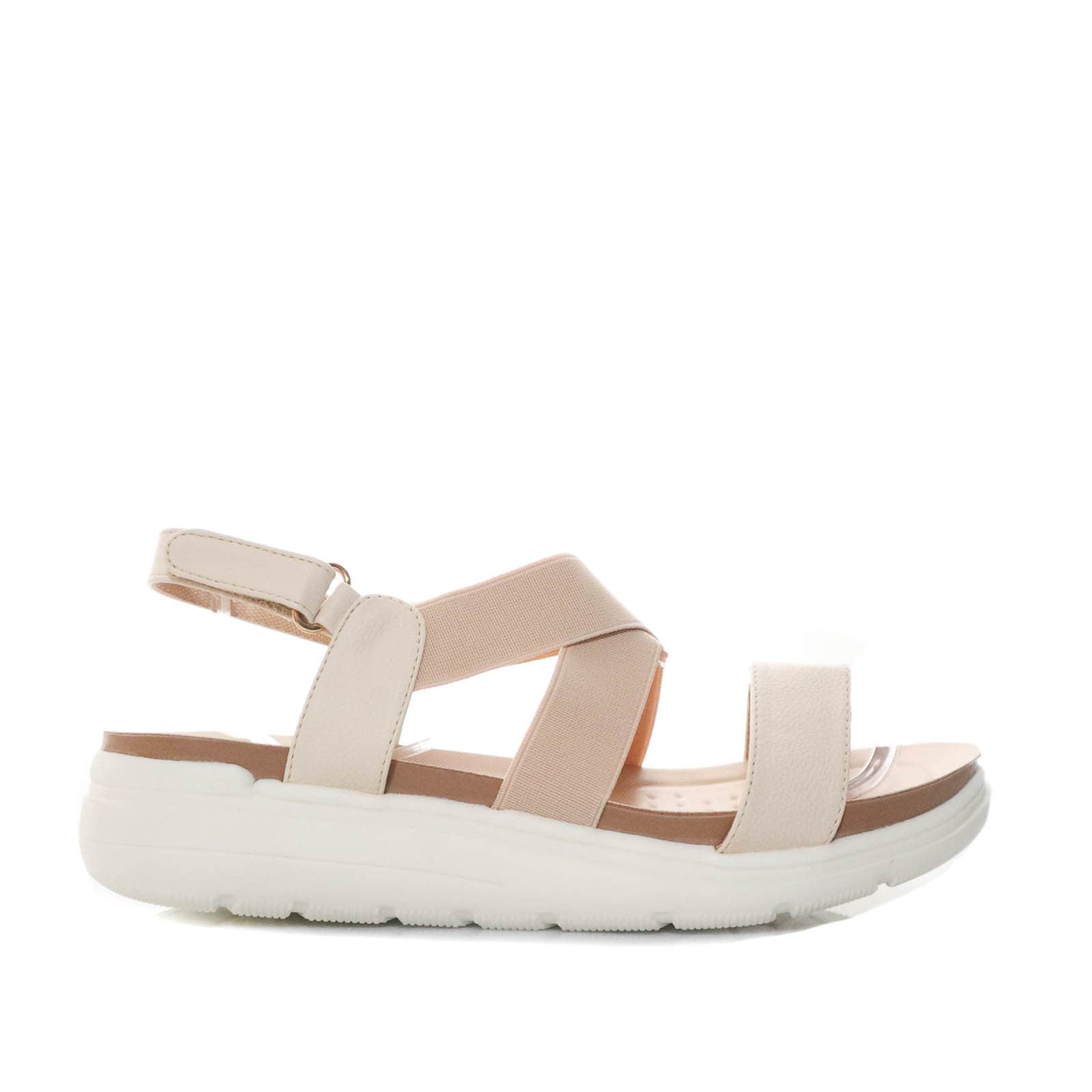 Sandalia plana talco x talco para mujer 1019-Z83