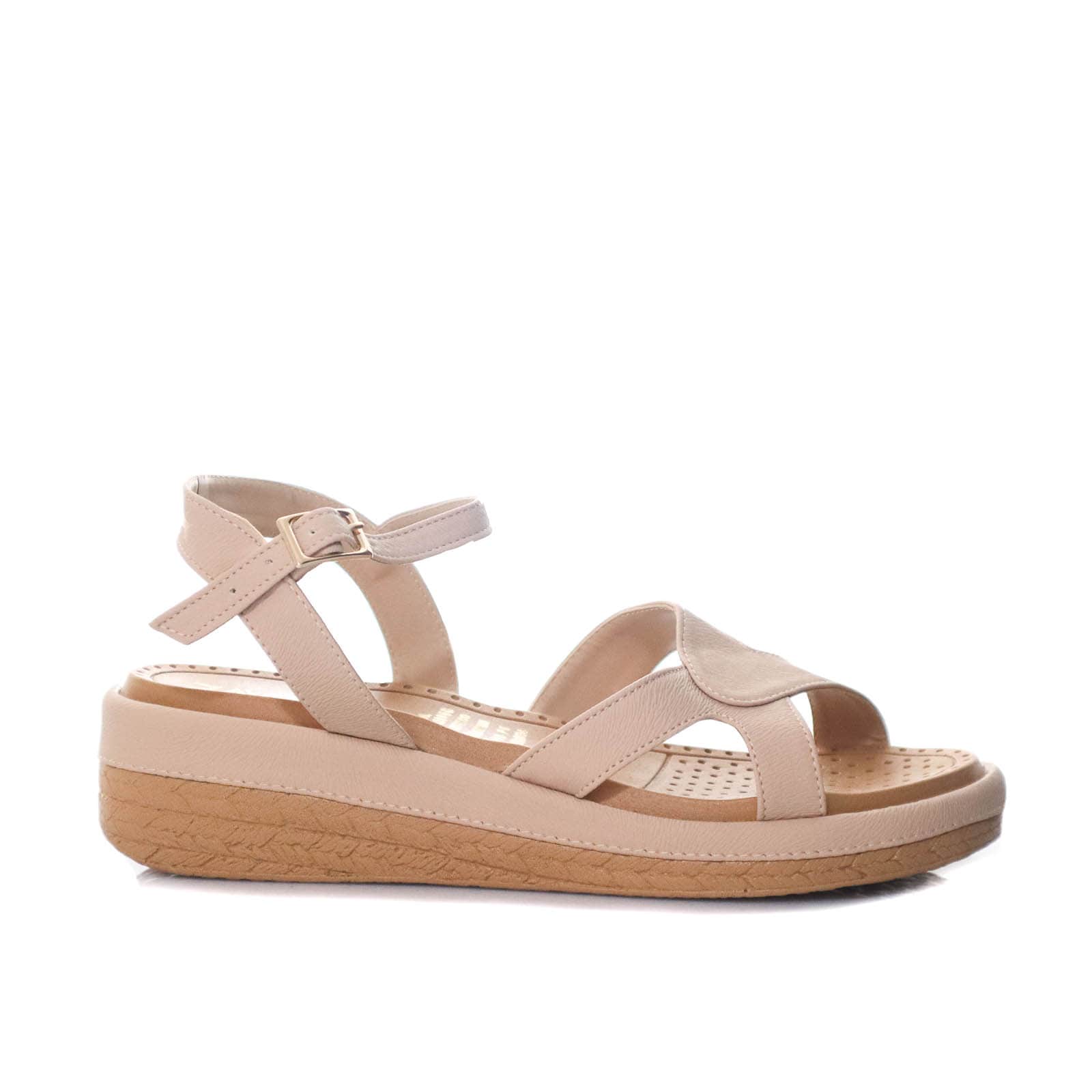 Sandalia plana piel para mujer 1027-Z431