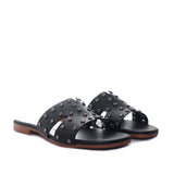 Sandalia plana negro para mujer 105-Z43