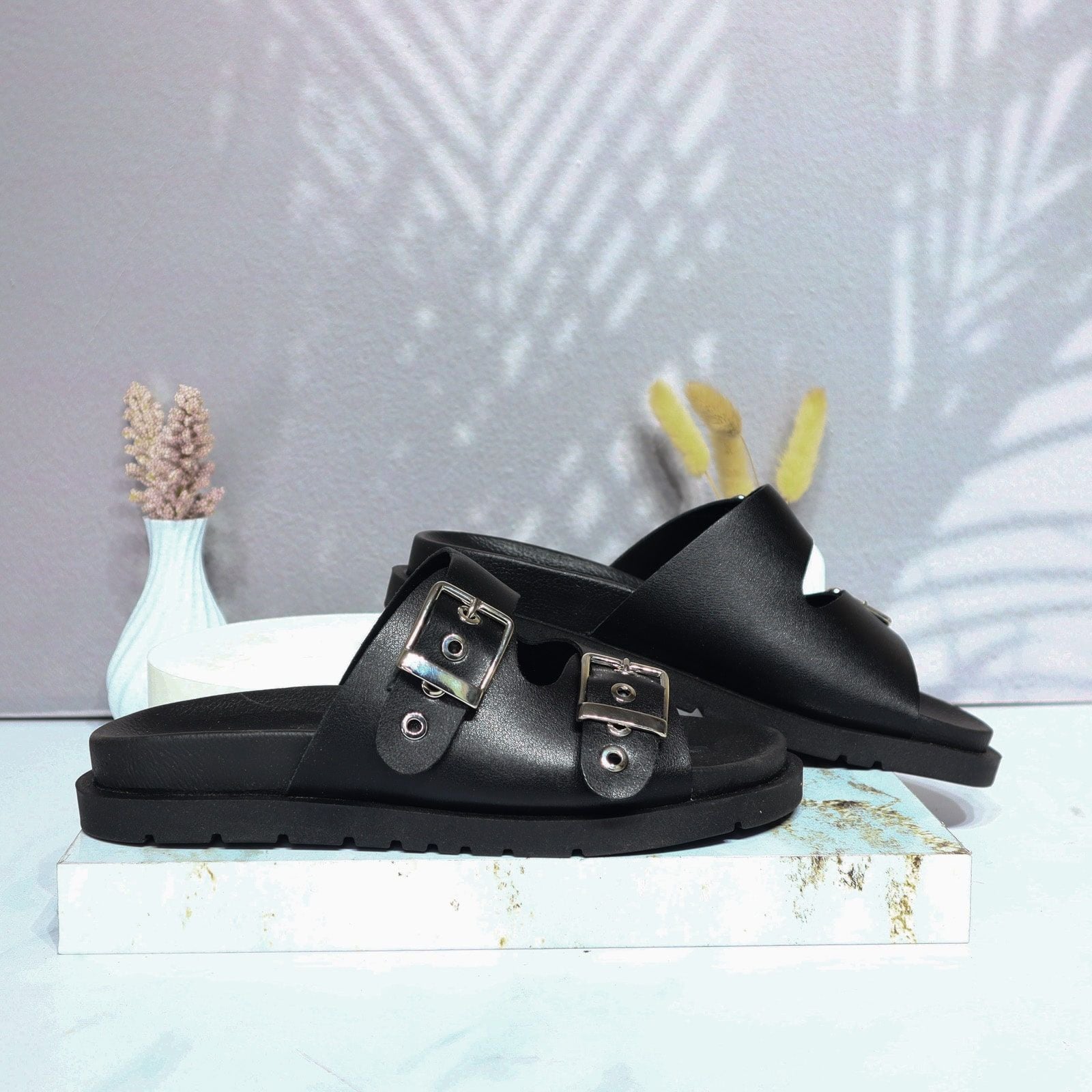 Sandalia tacon negro para mujer 1063-Z43