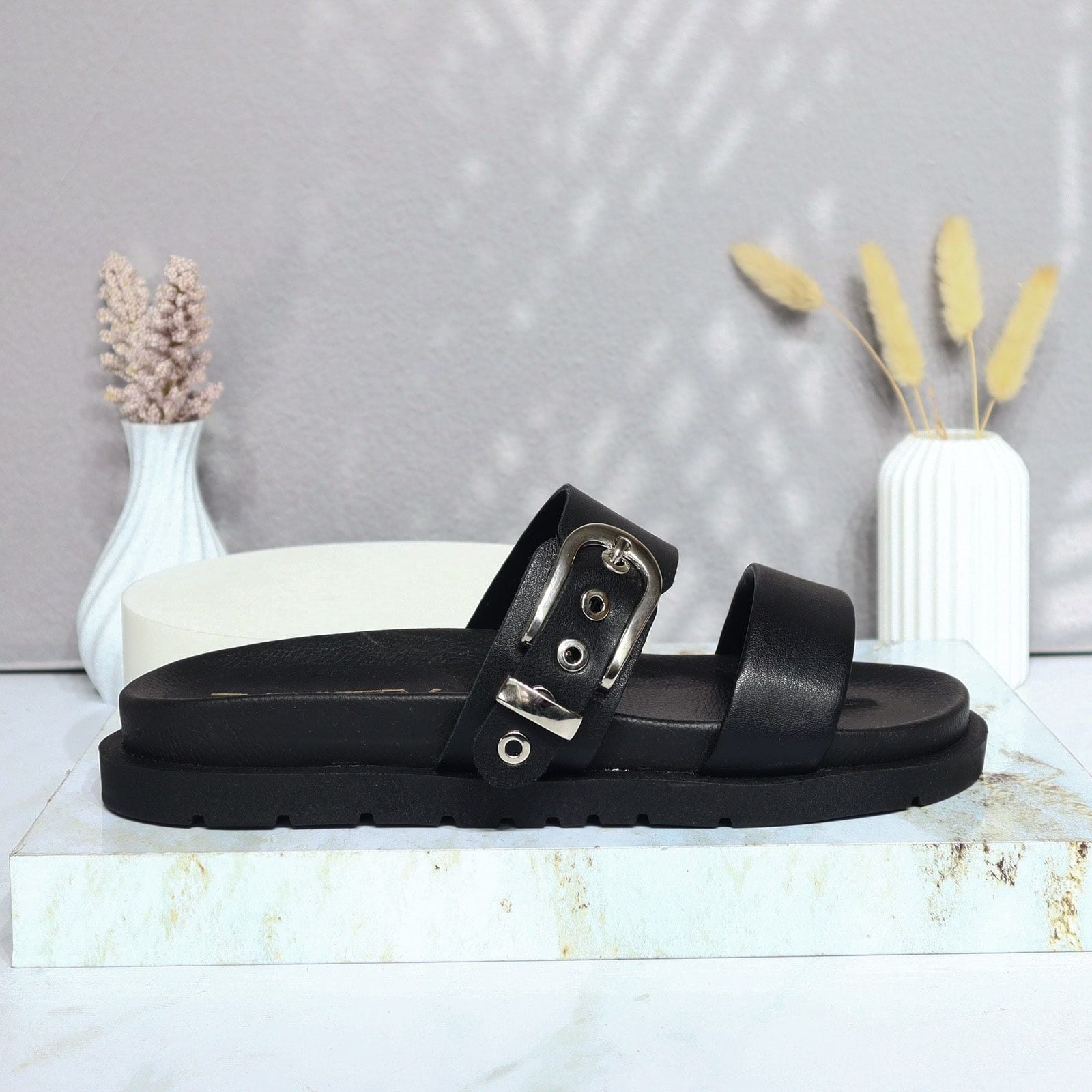 Sandalia tacon negro para mujer 1064-Z43