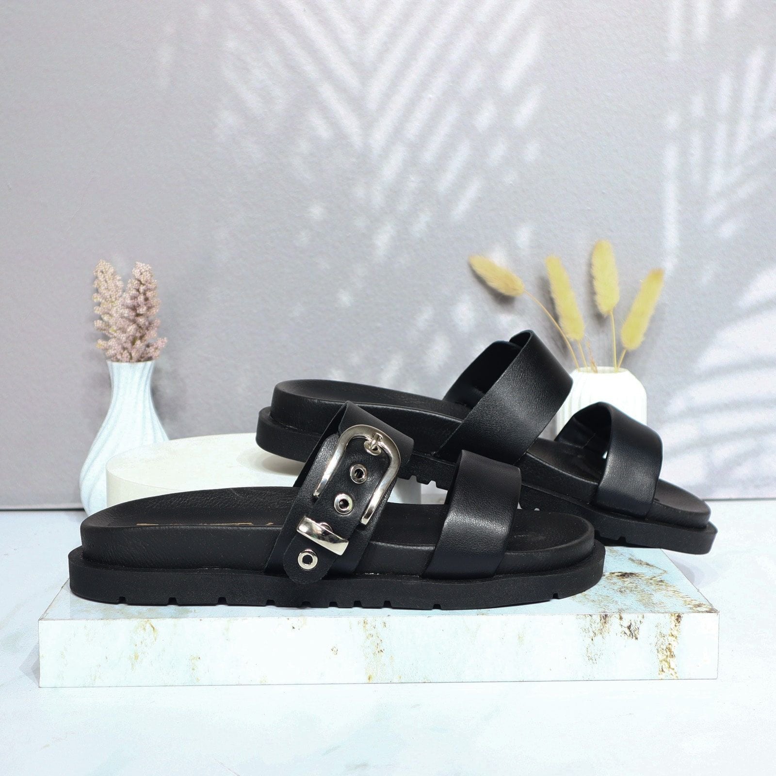 Sandalia tacon negro para mujer 1064-Z43