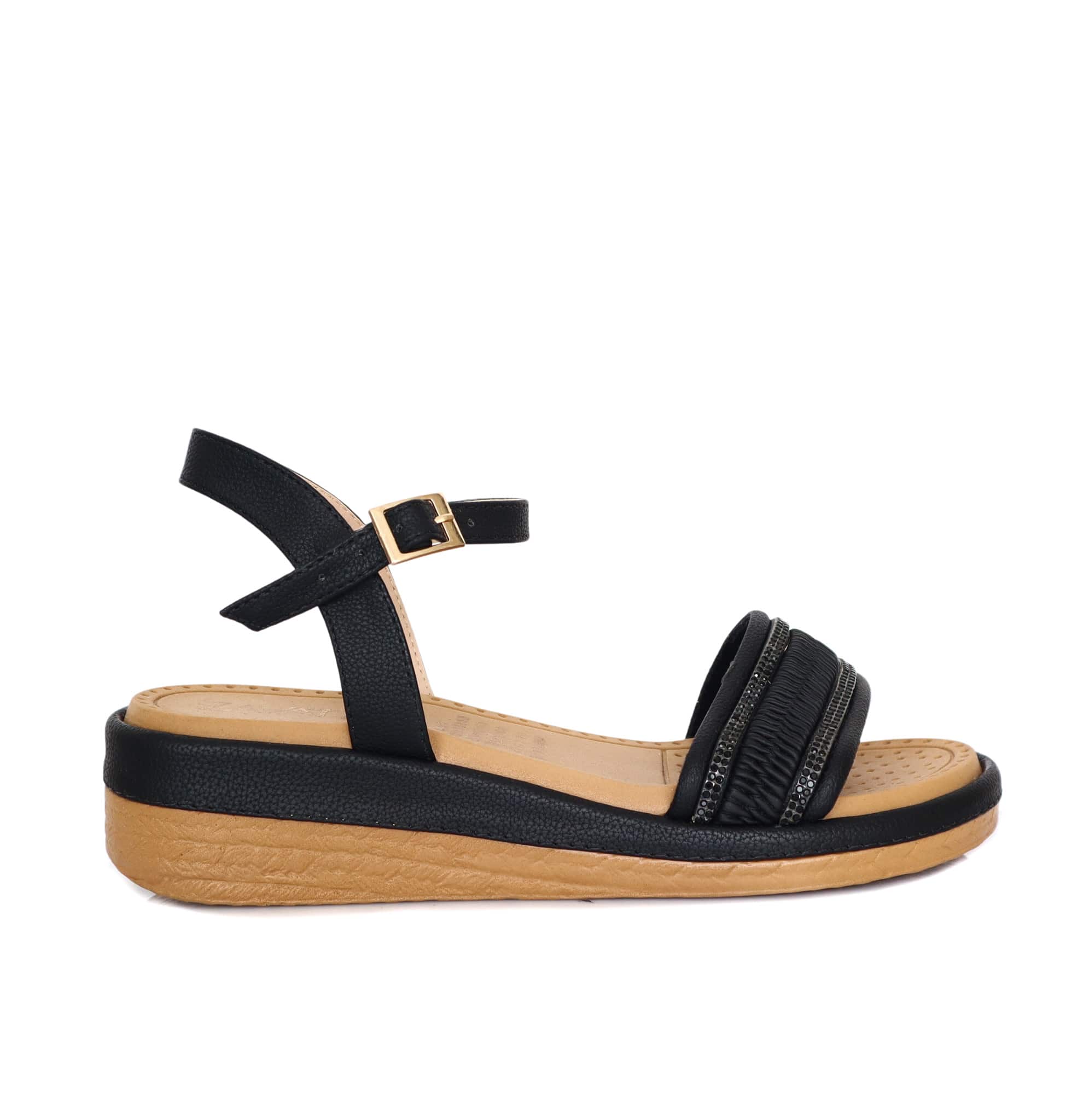 Plataforma baja negro para mujer 176-Z431