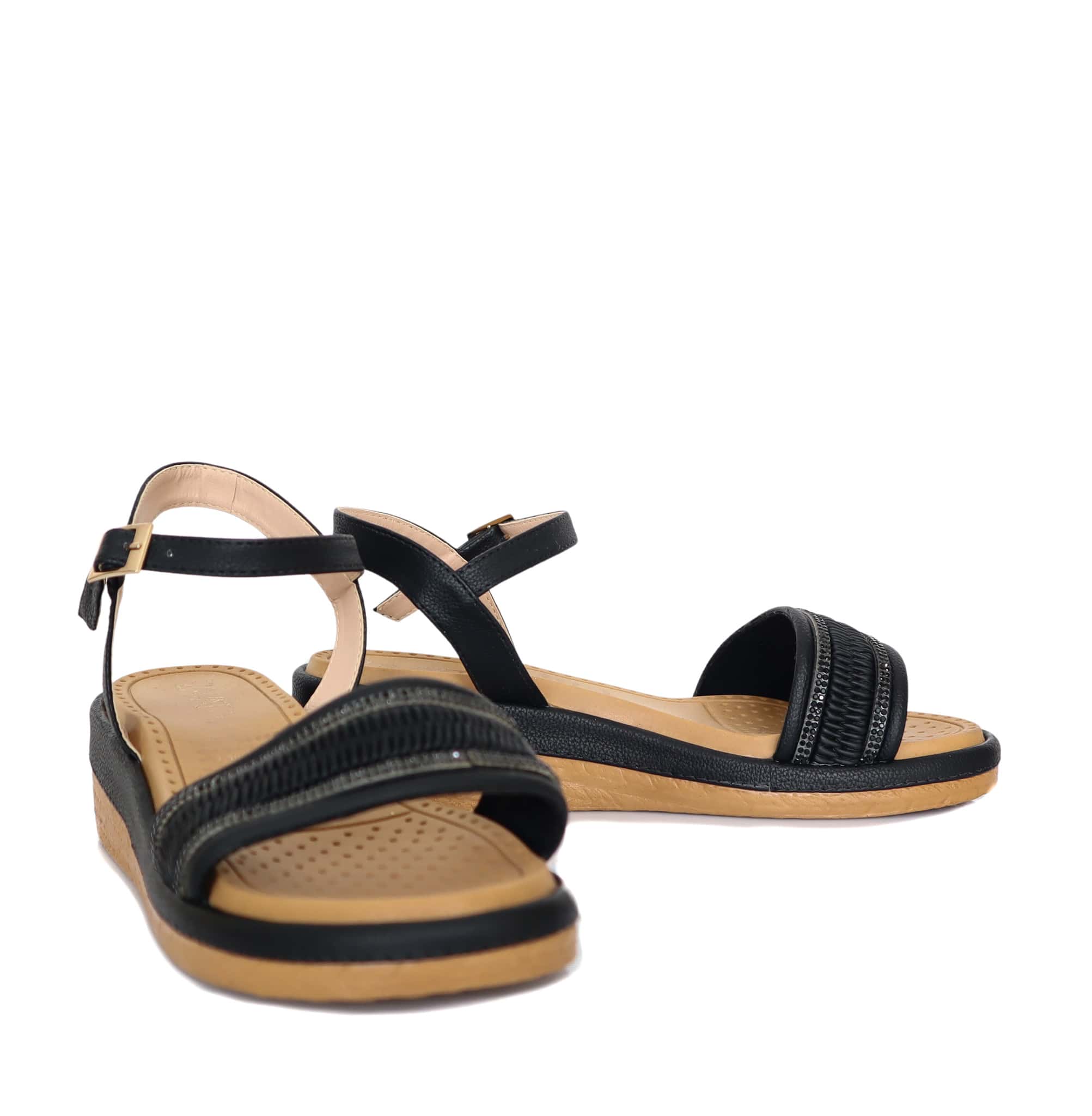 Plataforma baja negro para mujer 176-Z431