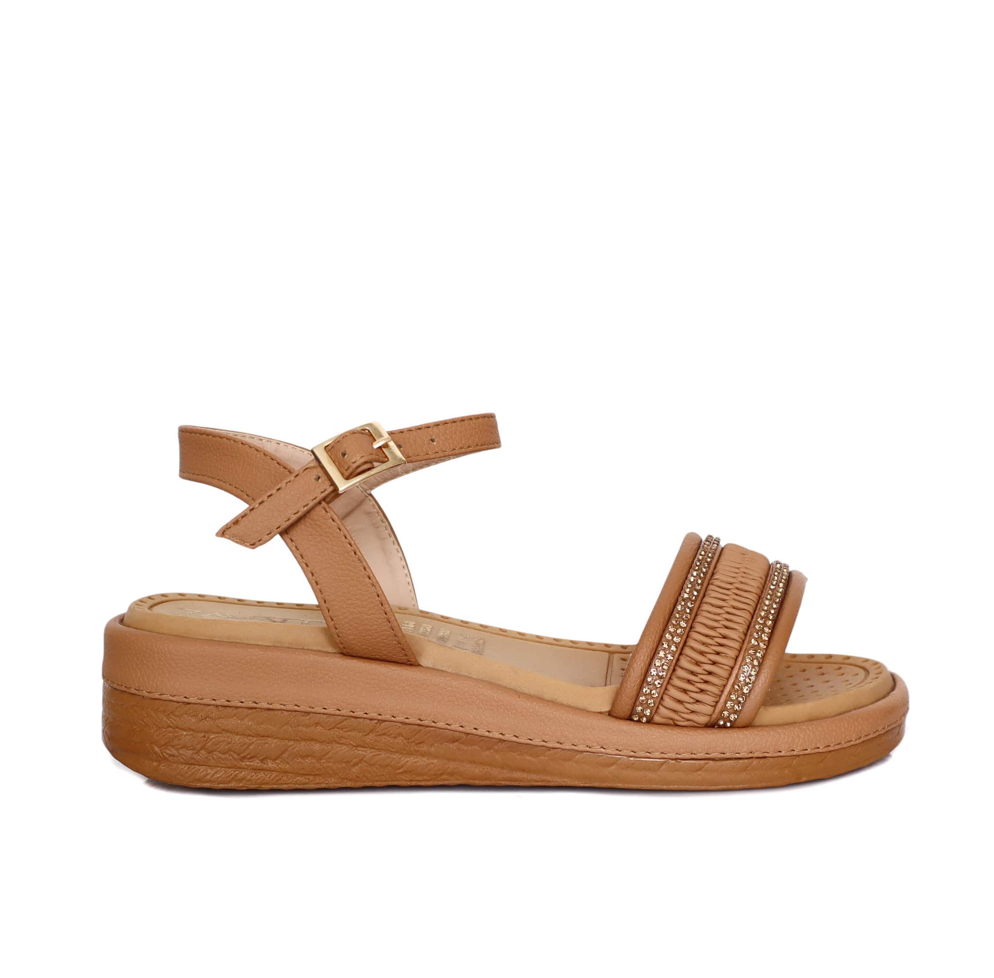 Plataforma baja amaretto para mujer 176-Z431