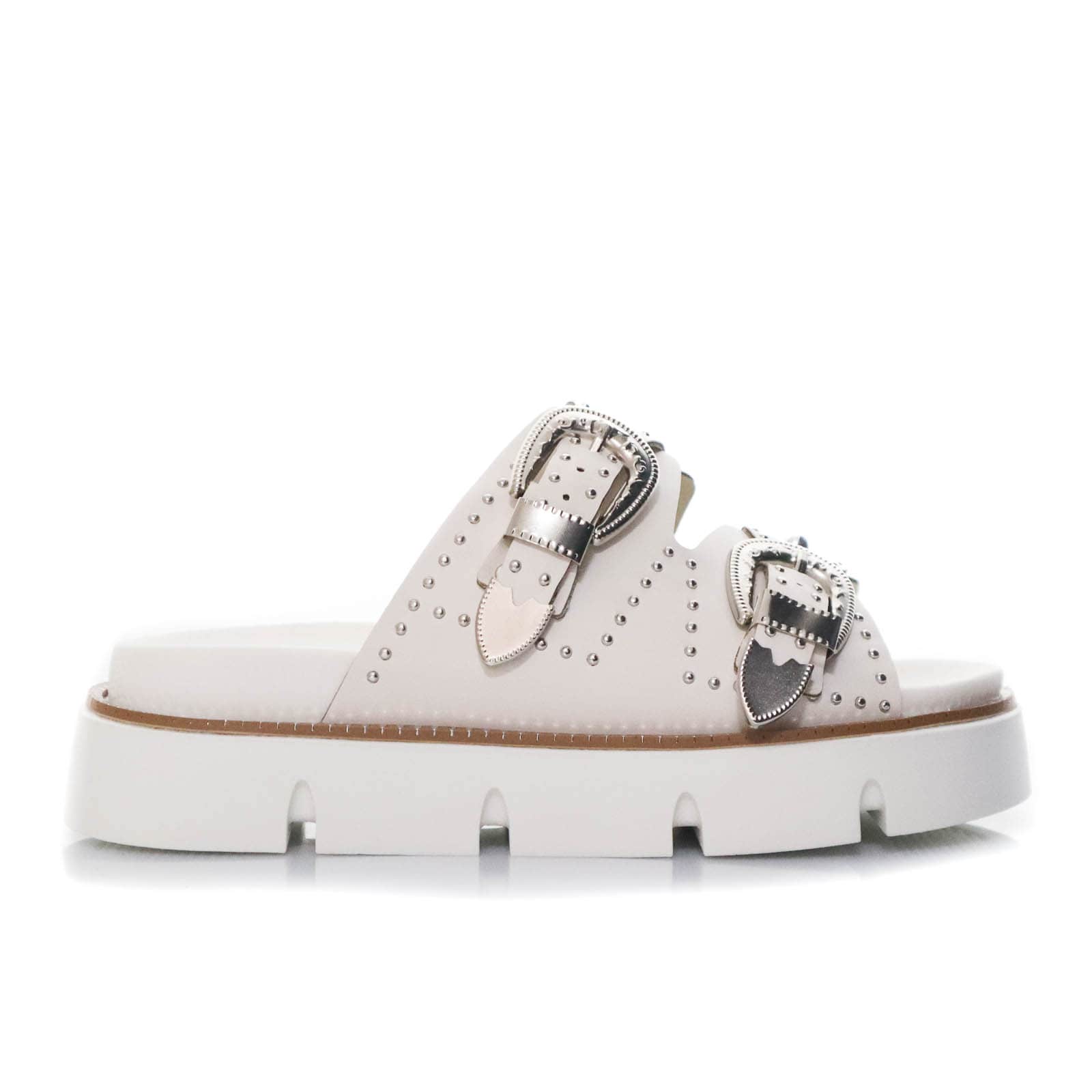 Sandalia plana blanco para mujer 2035-Z409