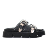 Sandalia plana negro para mujer 2035-Z409
