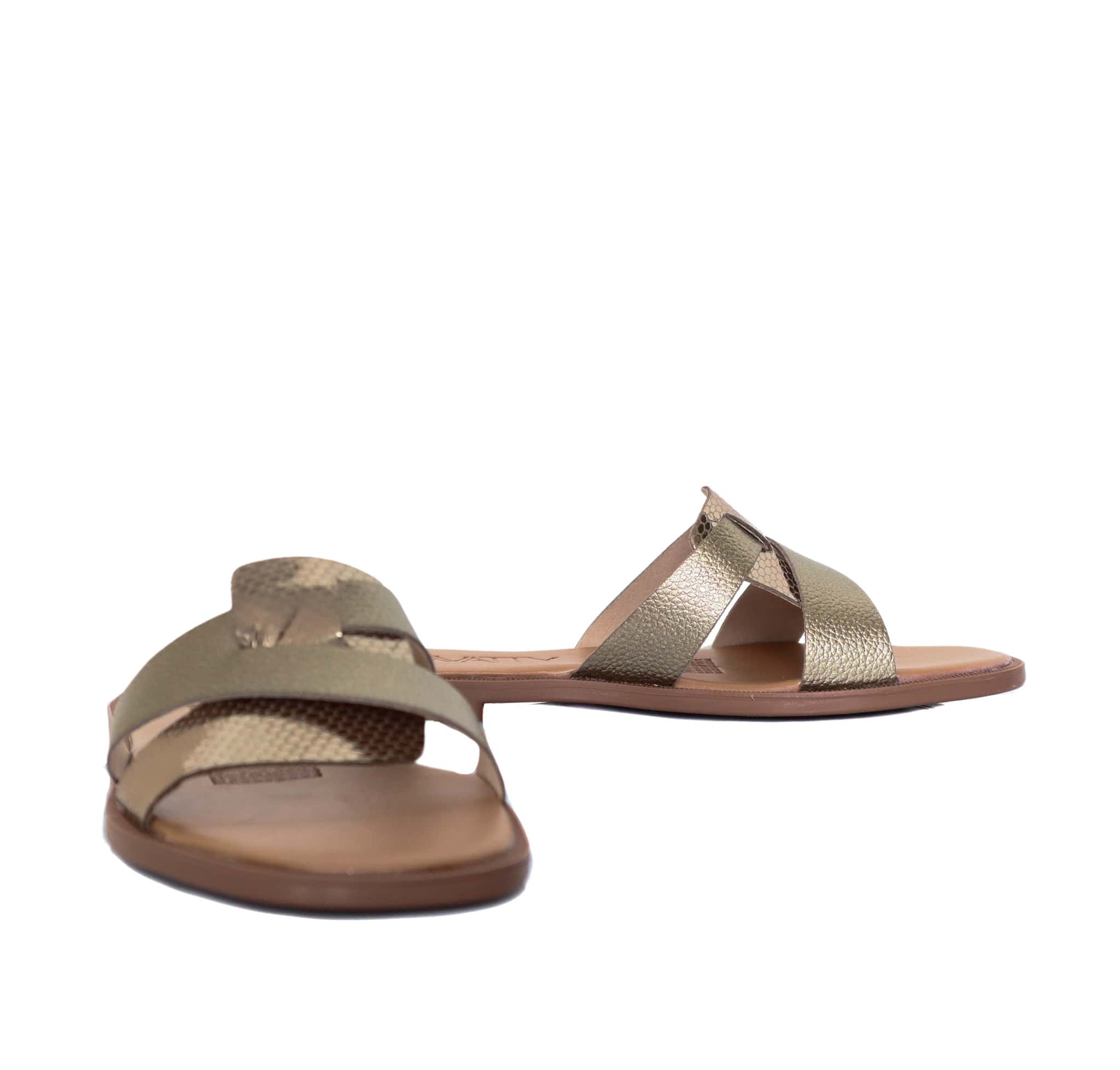 Sandalia plana luna x folia cuero para mujer 23C10-Z19