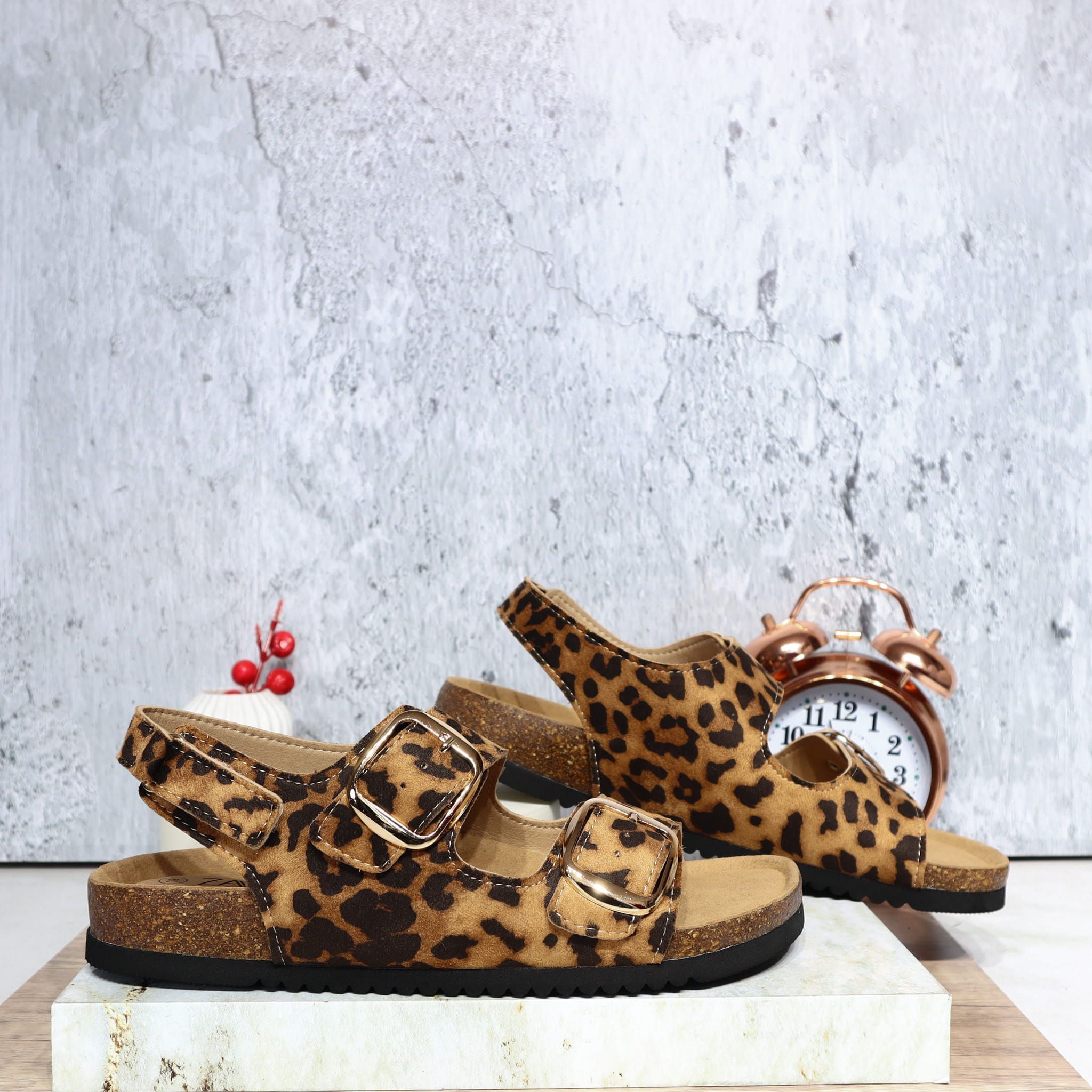 Sandalia canoa animal print para mujer 251018-Z718