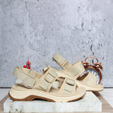 Sandalia beige para mujer 257842-Z717