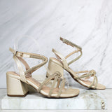 Sandalia 5 1/2 brillos champaña x murano para mujer 2601-z148