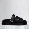 Sandalia canoa negro para mujer 26034-Z43