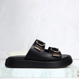 Sandalia canoa negro para mujer 26040-Z43