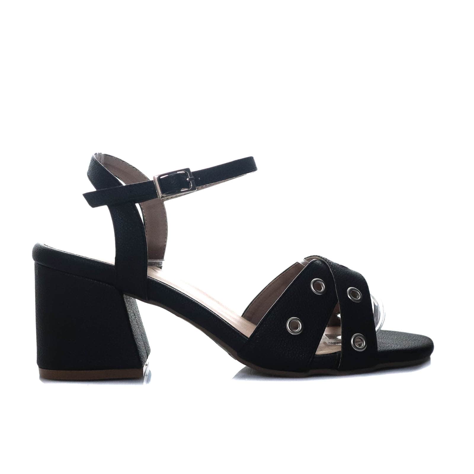 Sandalia tacon negro para mujer 2649-Z148