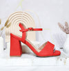 Sandalia tacon rojo para mujer 2712-Z148