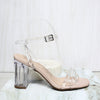 Sandalia 7 1/2 transparente nude x acetato para mujer 2790-Z148