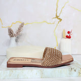Sandalia plana oro rosa para mujer 2819-Z197
