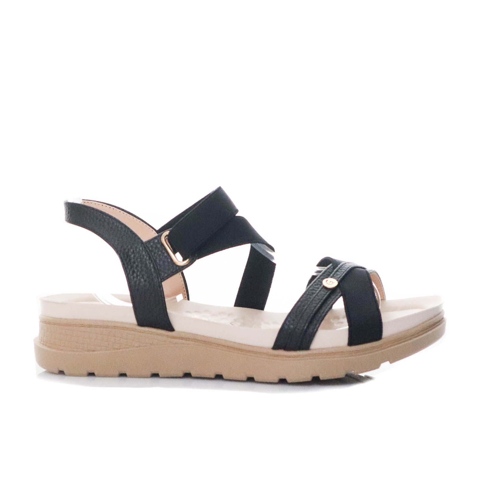 Plataforma baja negro para mujer 300-Z83