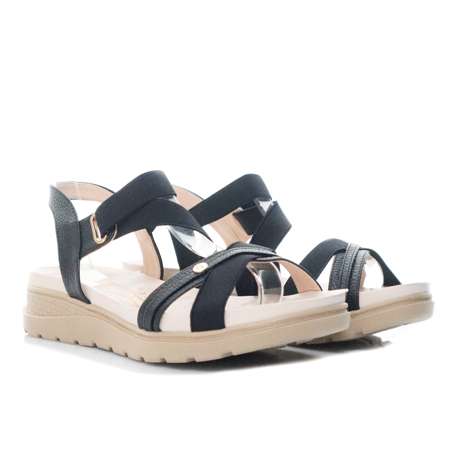 Plataforma baja negro para mujer 300-Z83