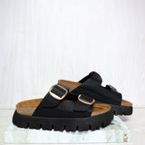 Sandalia canoa negro para mujer 3000A-Z620
