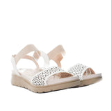 Sandalia plana talco para mujer 301-Z83