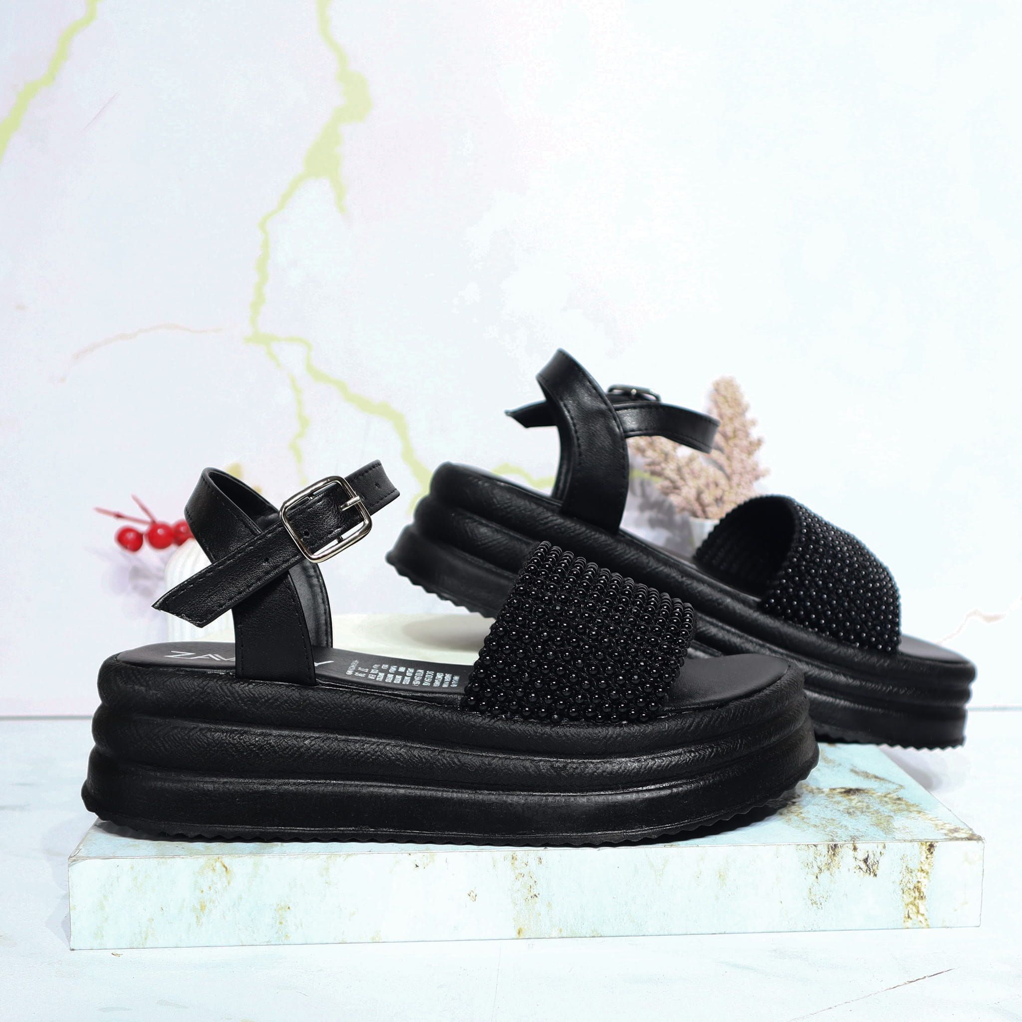 Plataforma alta negro para mujer 3054-Z570