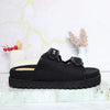 Sandalia canoa negro para mujer 3100-Z617