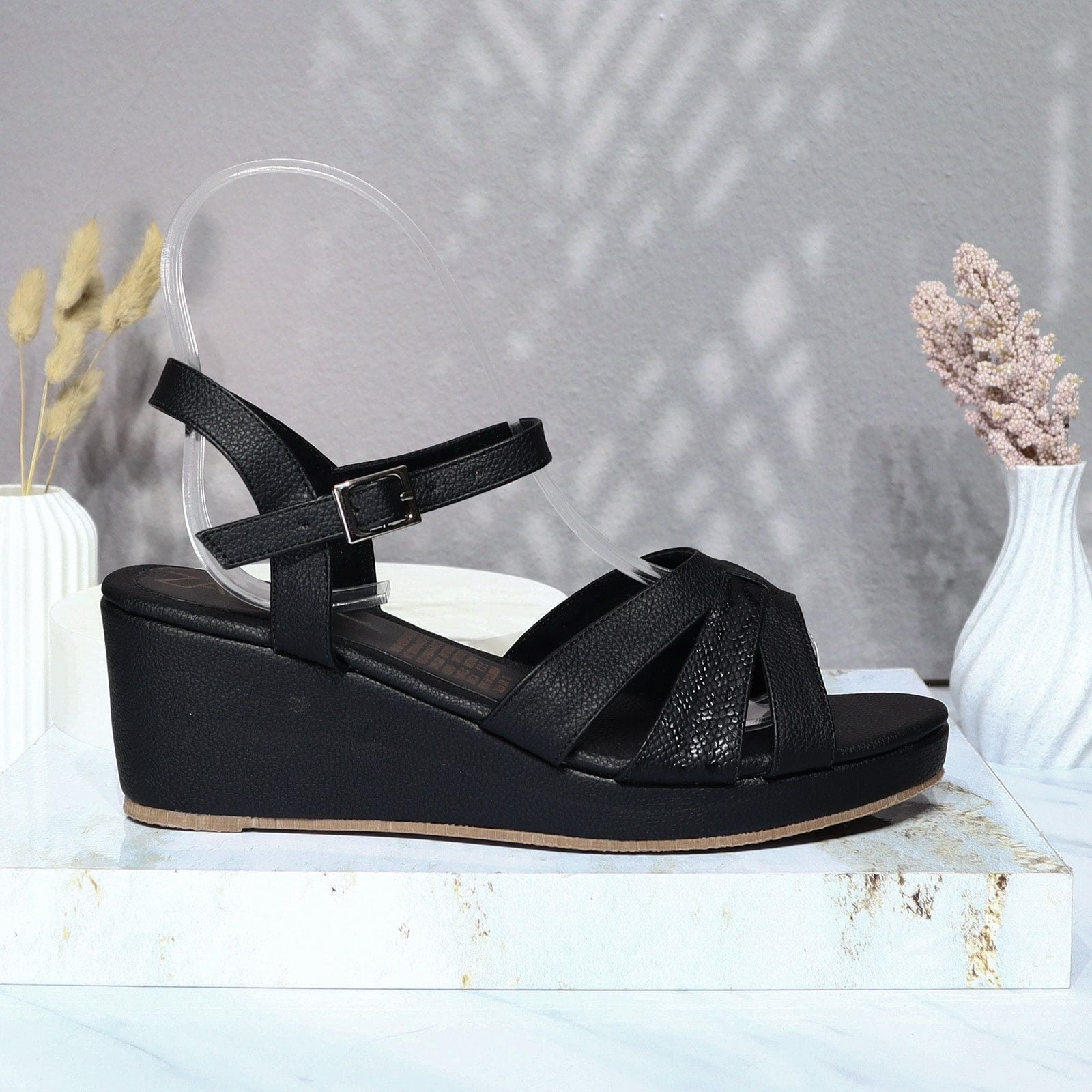 Plataforma baja negro para mujer 317C-Z610