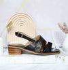 Sandalia tacon negro x folia para mujer 402-Z559