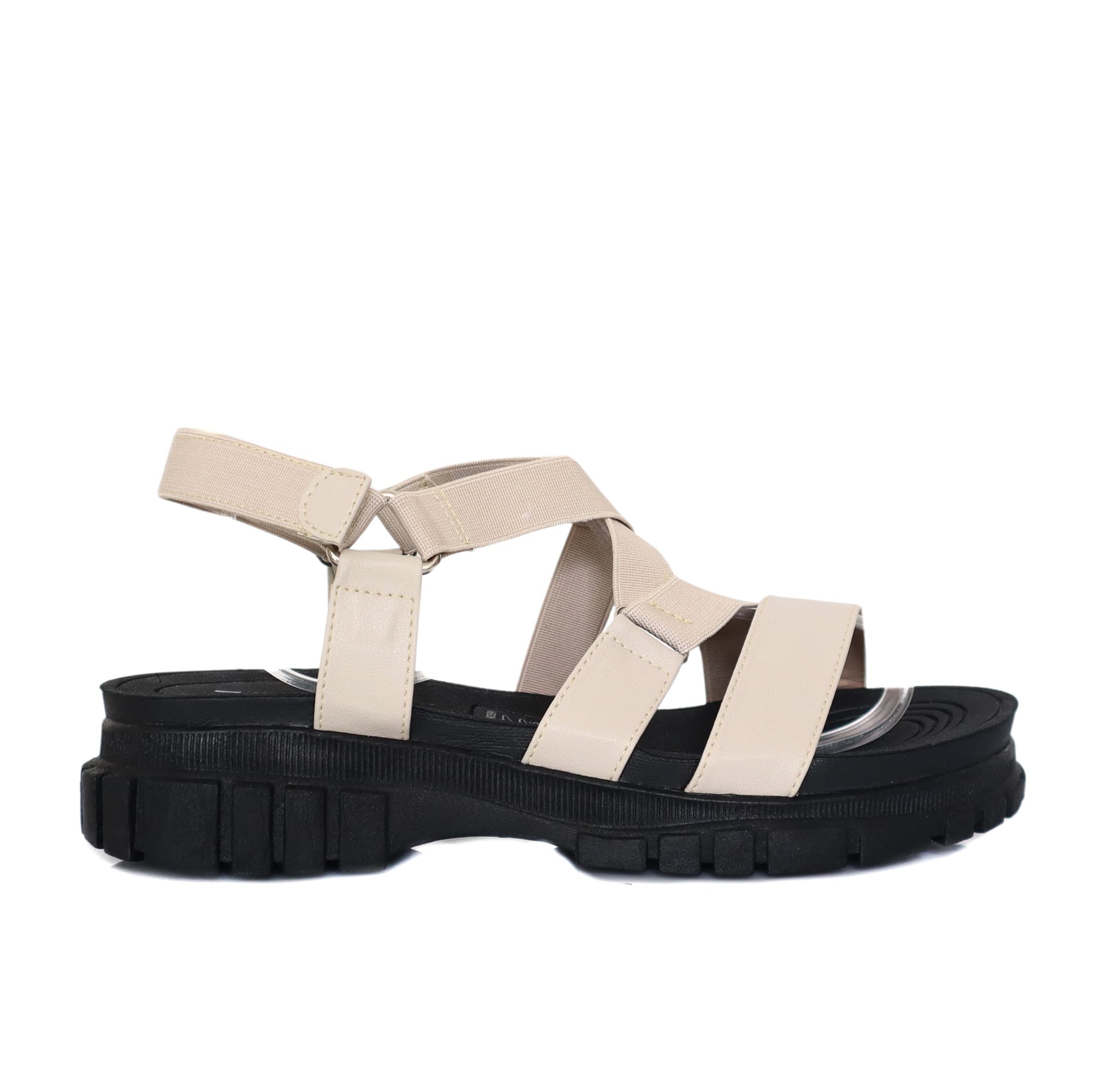 Sandalia plana arena para mujer 407-Z83