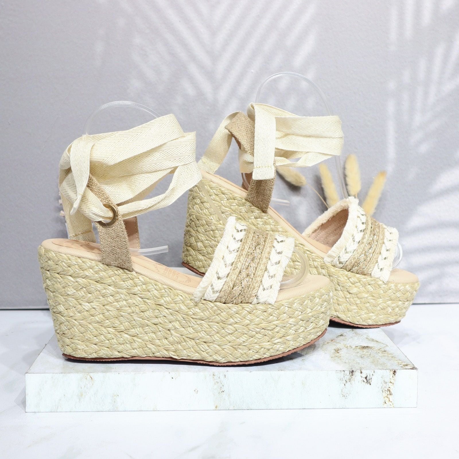 Plataforma alta yute para mujer 4534-Z453