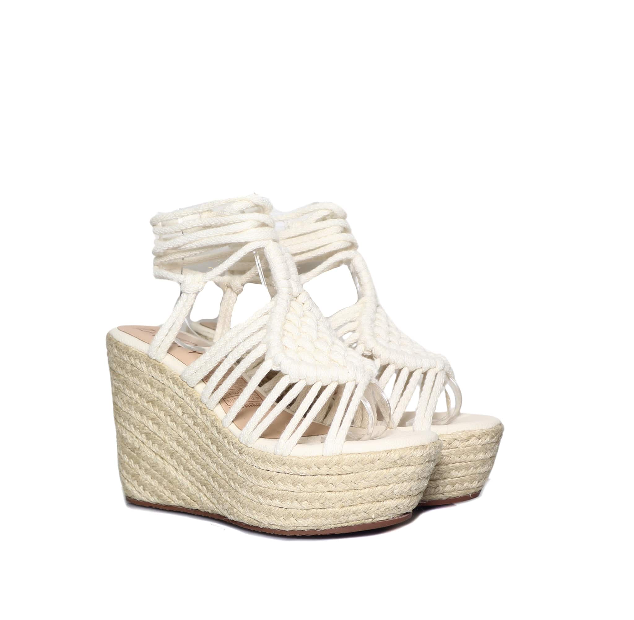 Plataforma alta talco x yute para mujer 456-Z437
